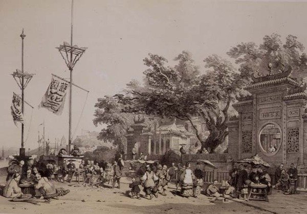 Fasaden på det stora templet i Macao, plåt 9 från 