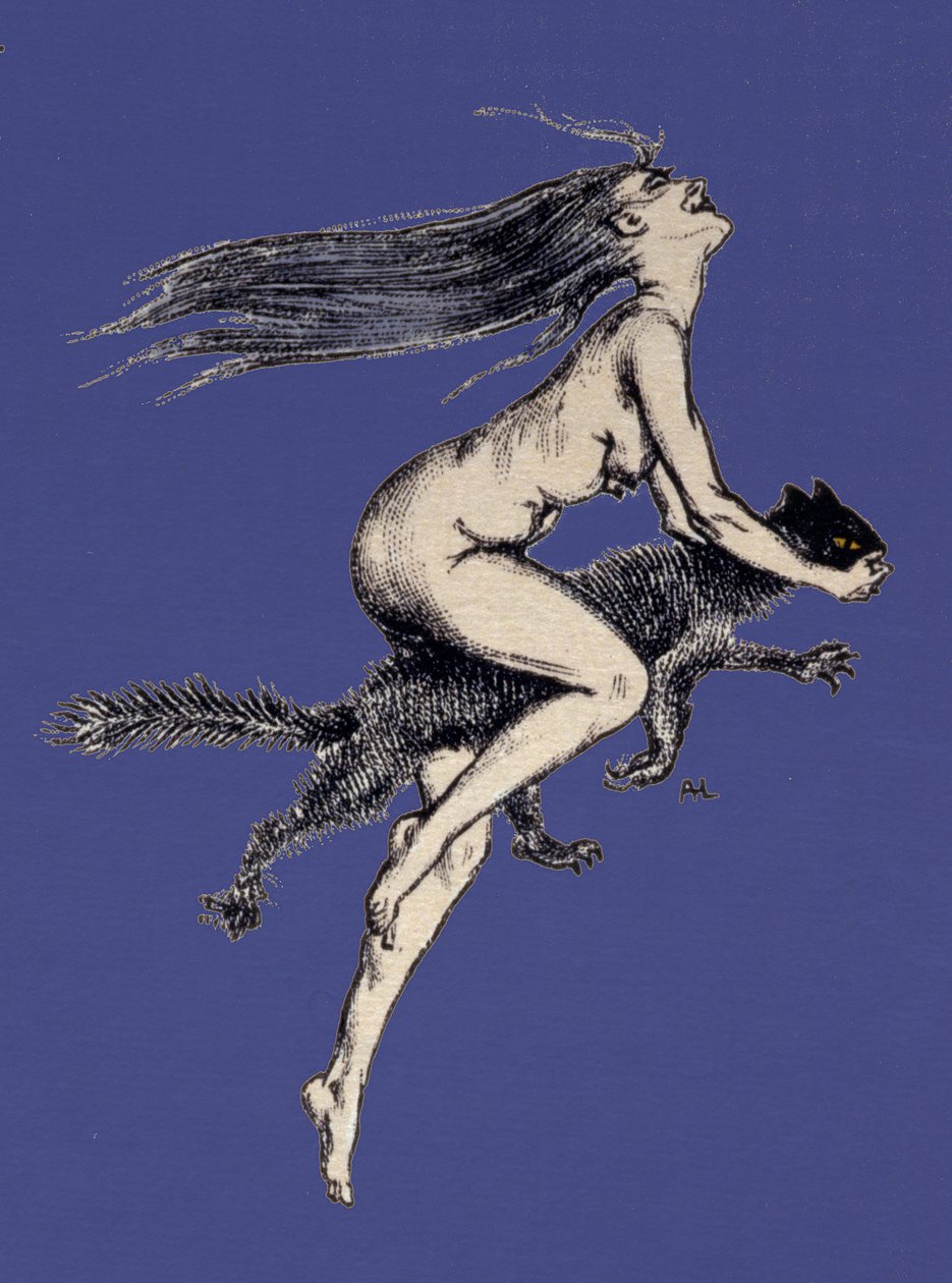 Illustration från "A Rebours" av Joris-Karl Huysmans av Auguste (after) Leroux