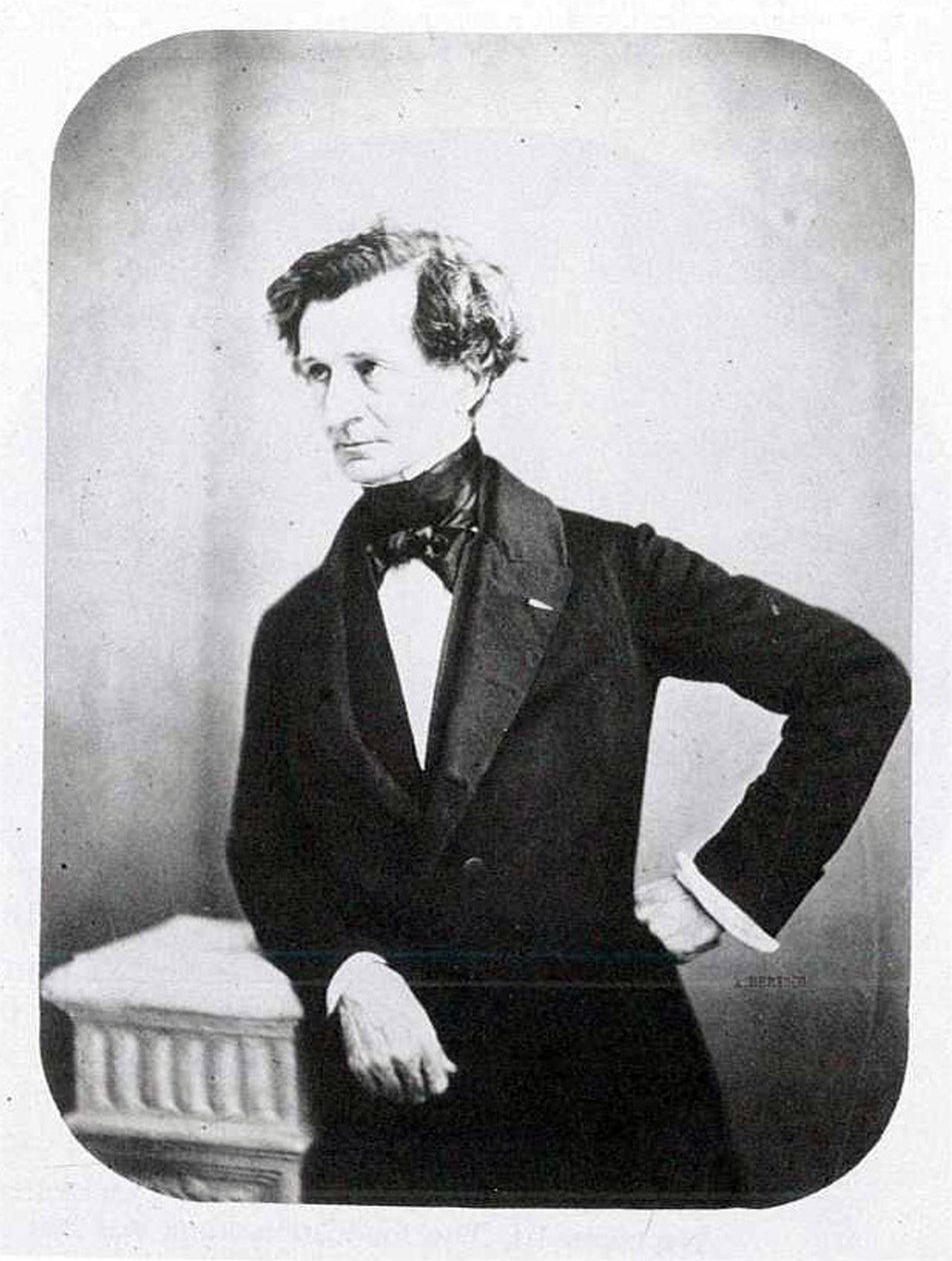 Porträtt av Hector Berlioz, ca 1850-talet av Auguste Adolphe Bertsch