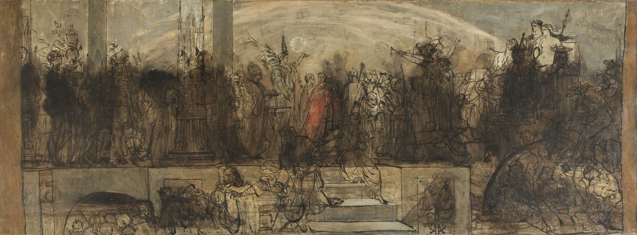 Den universella domen, skiss av Auguste Barthelemy Glaize