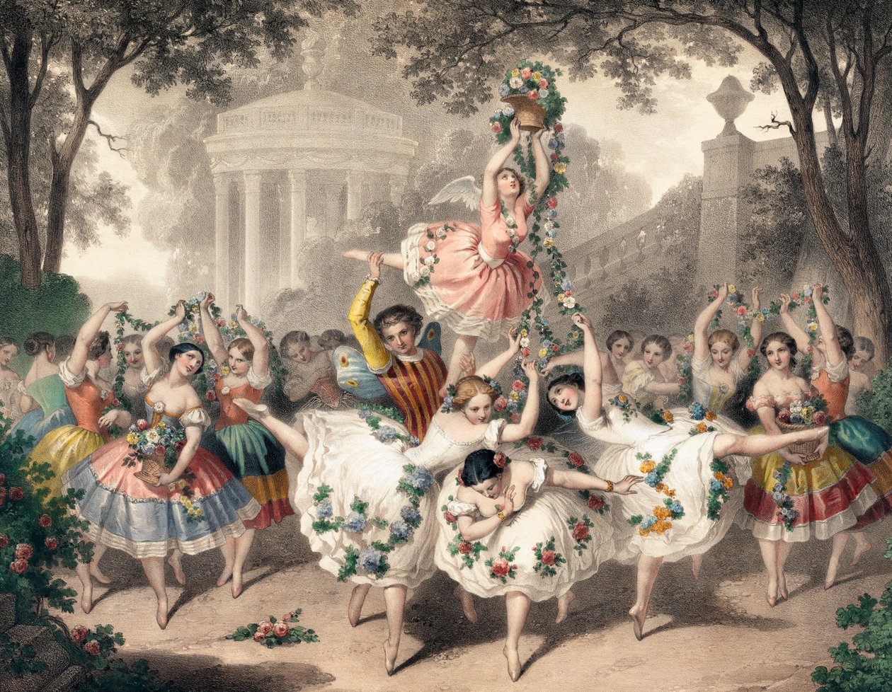 En balett på operan, av den franske konstnären Pierre-Auguste Belin av Auguste Belin