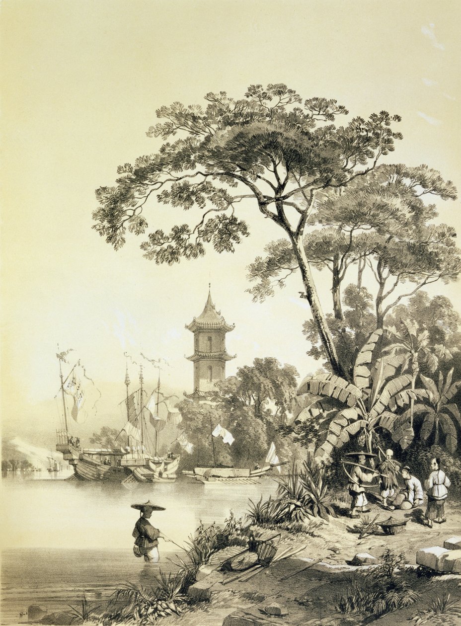 A Pagoda on Macao-Canton Canal, skylt 21 från 
