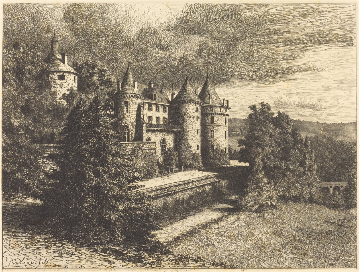 Château på uppgång av Auguste Boulard