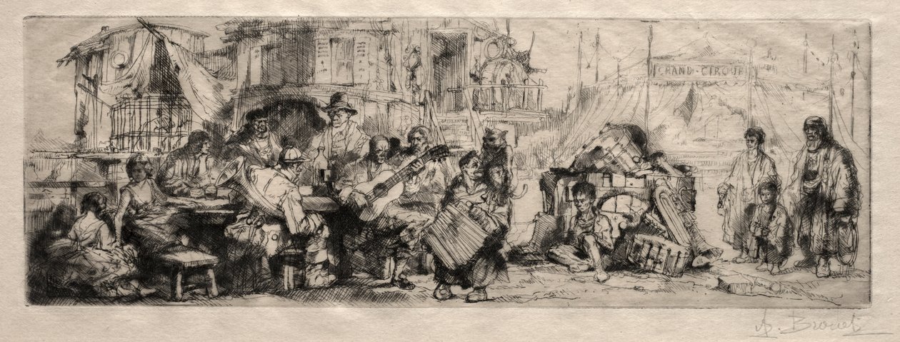 Resande cirkus av Auguste Brouet