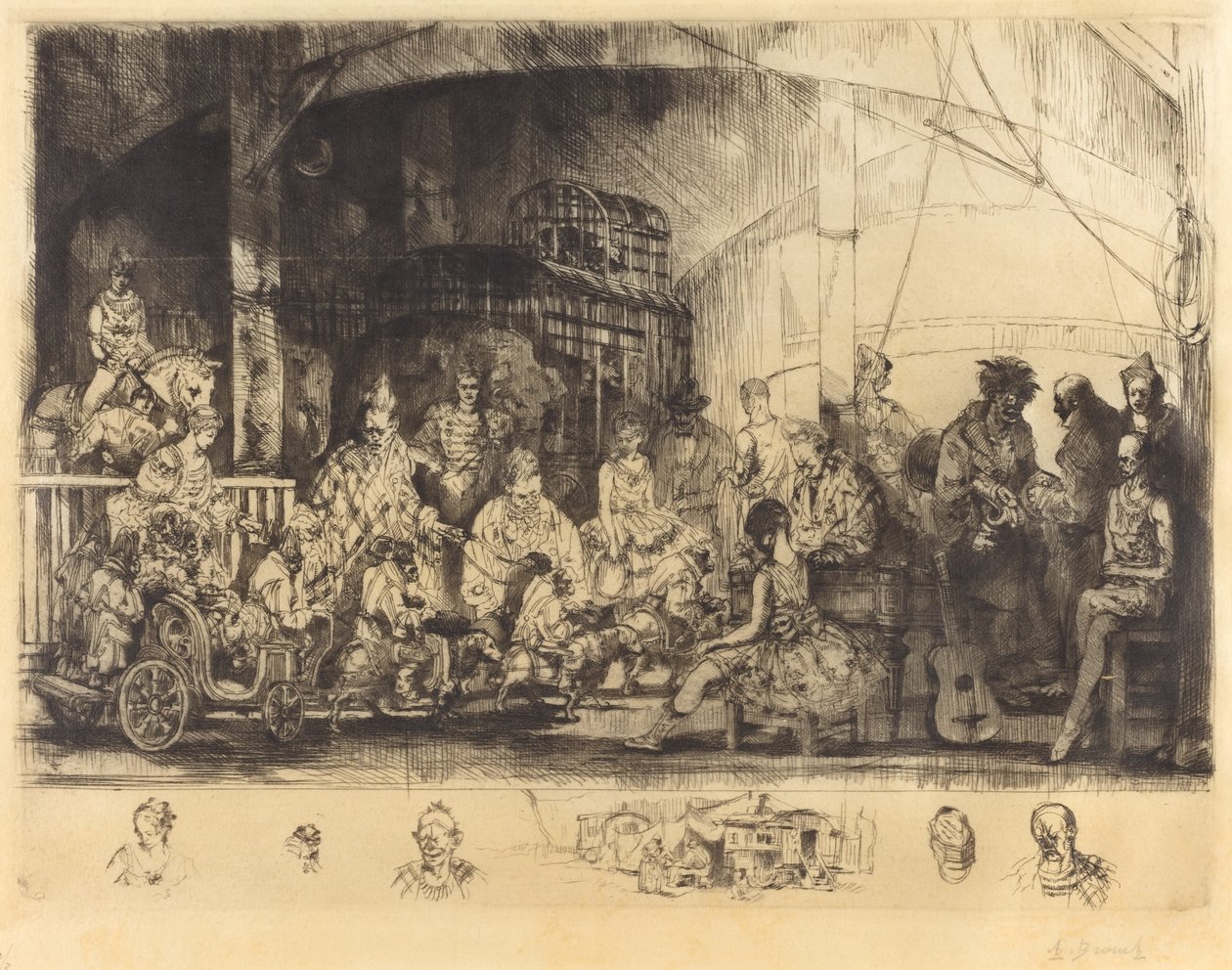 Frattelini Cirkus av Auguste Brouet