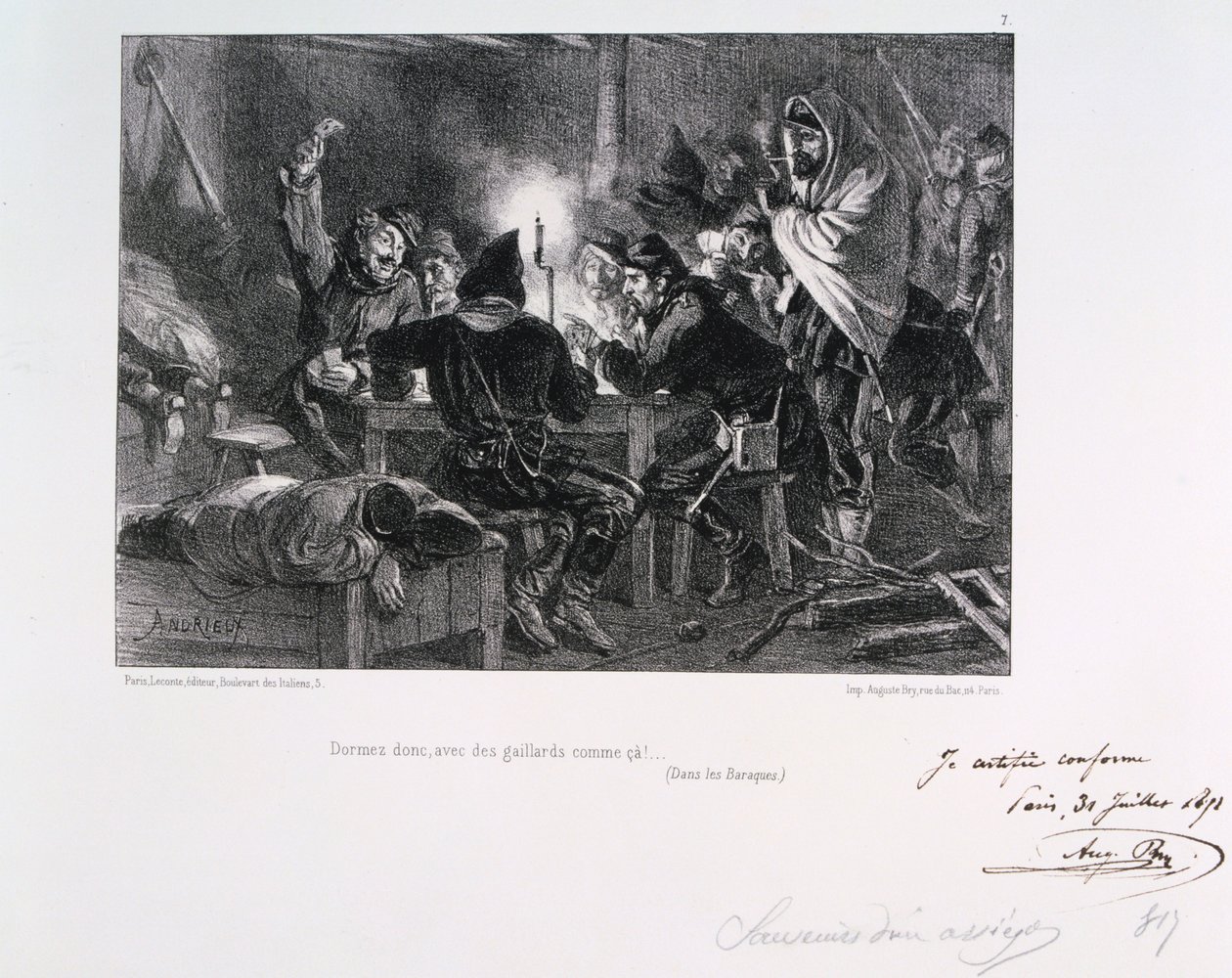 Sov, med sådana kompisar!, Siege of Paris, 1870-1871 1871 av Auguste Bry