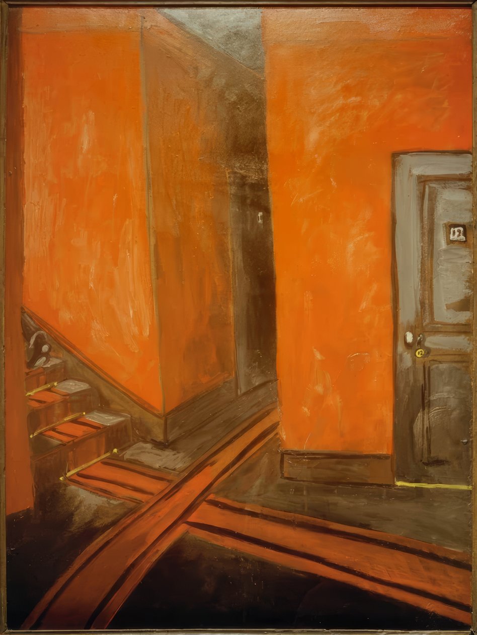 hotellkorridor av Auguste Chabaud