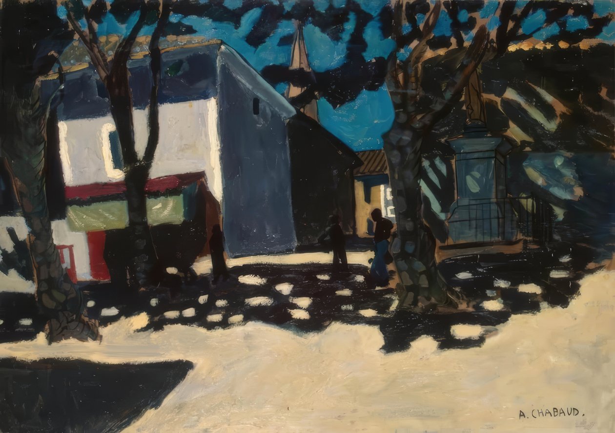 Bylandskap av Auguste Chabaud