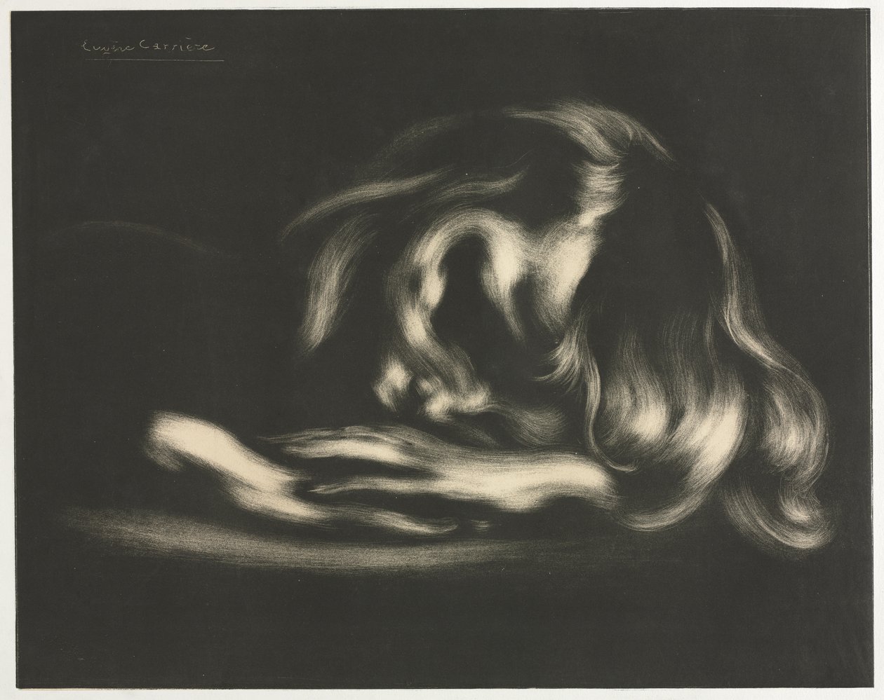 Sleep (Jean-René Carrière), från Albumet med originaltryck från Vollard Gallery av Auguste Clot
