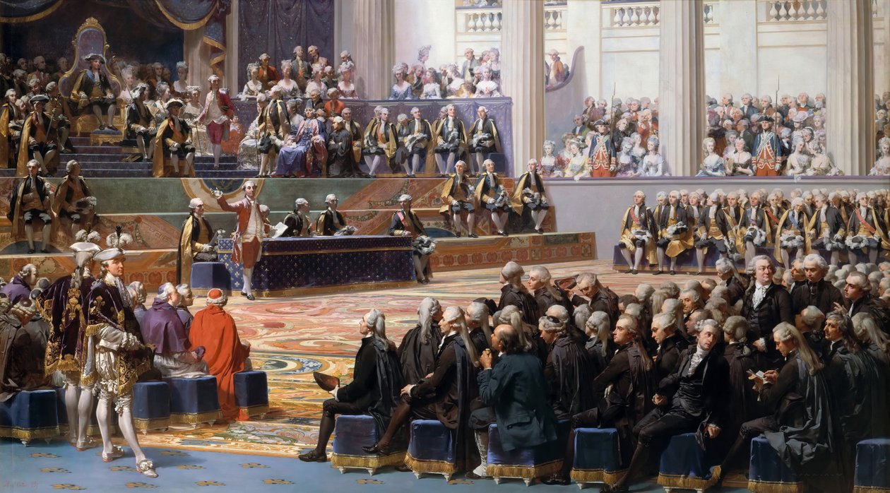 Invigning av generalständerna i Versailles, 5 maj 1789 av Louis Charles Auguste Couder