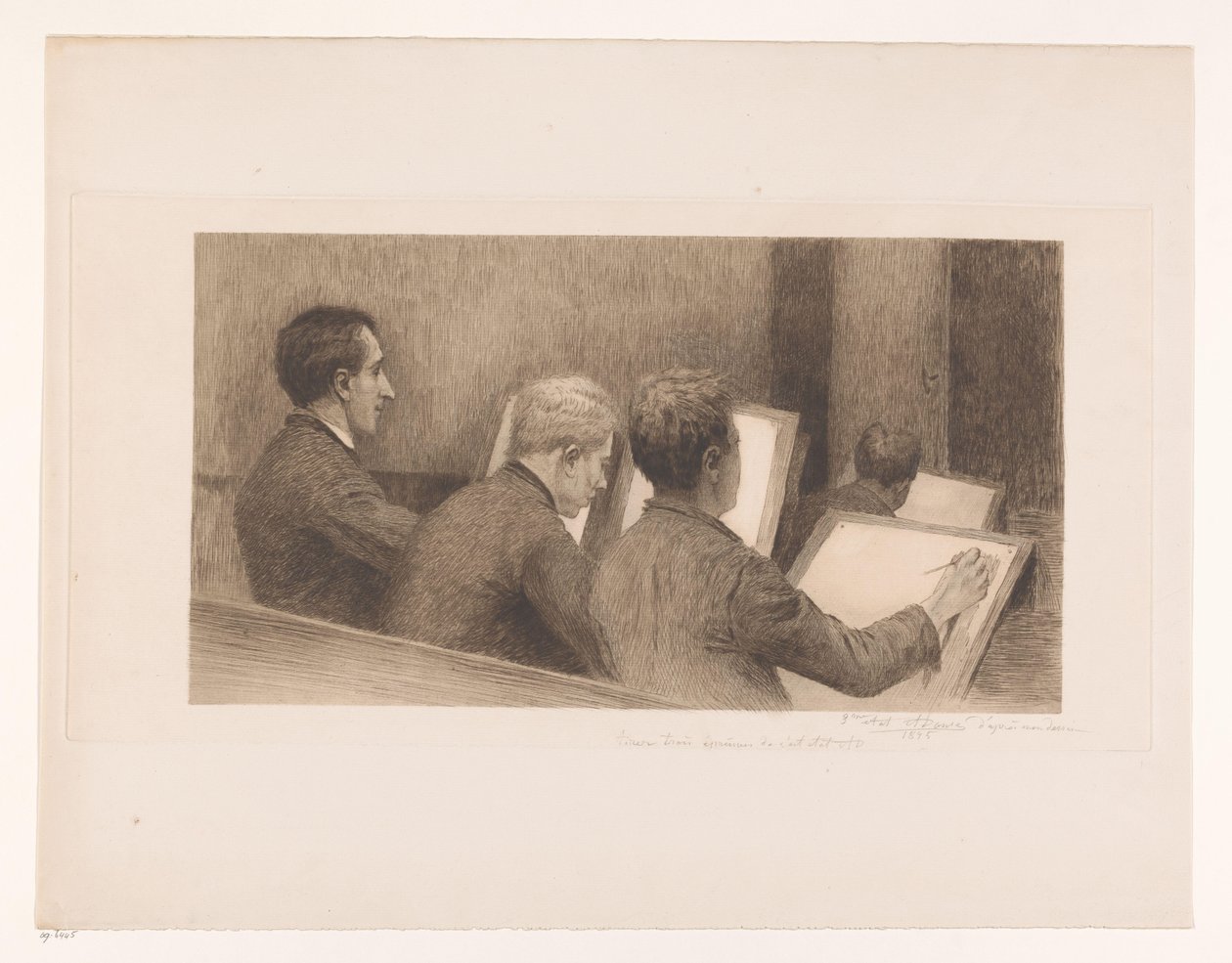 Lektion i ritskola av Auguste Danse (signed by artist)