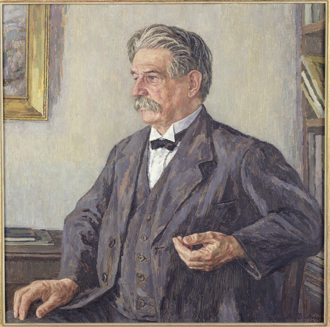 Dr Albert Schweitzer (1875-1965) (olja på duk) av Auguste Dubois