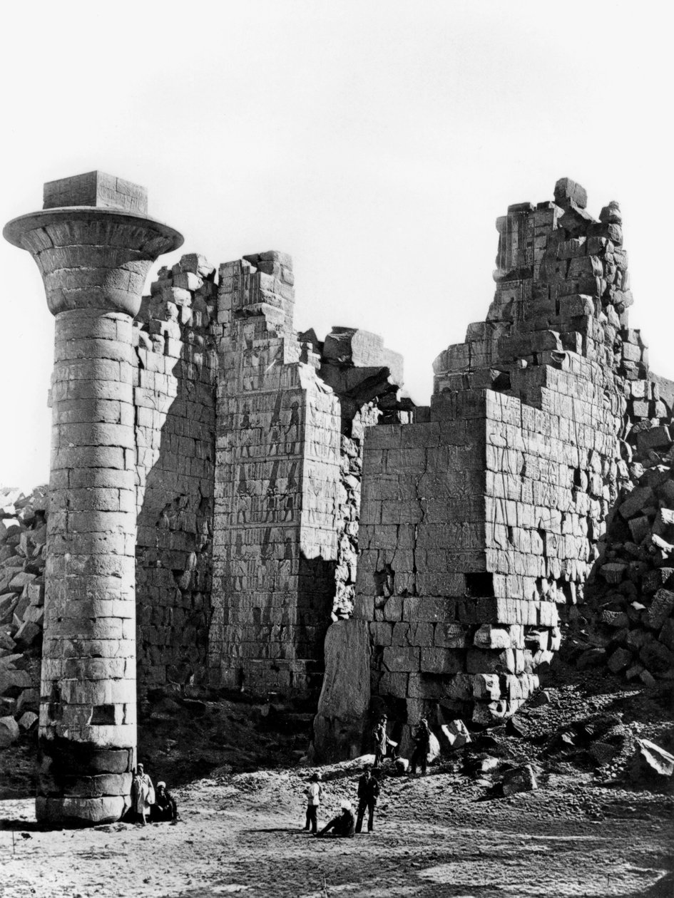 Kolumn i Karnak, Egypten, 1893 av Auguste Edouard Mariette