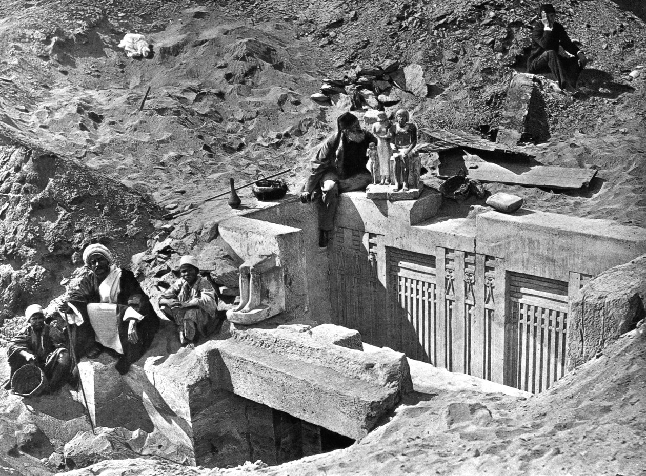 Memphis Saqqara, Egypten, 1893 av Auguste Edouard Mariette