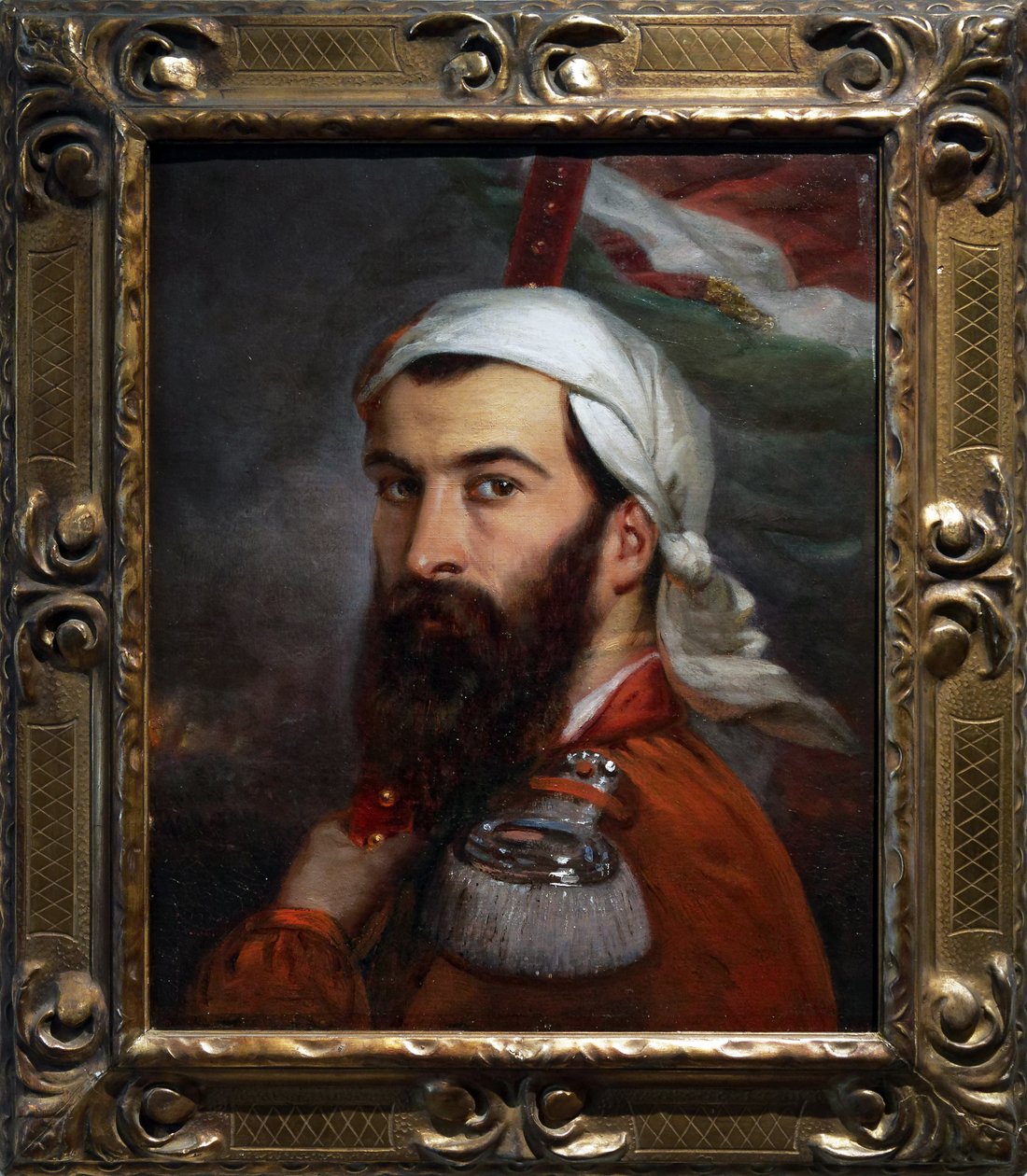 Giuseppe Garibaldi efter kampen i Morazzone den 5 augusti 1848 av Auguste Estienne