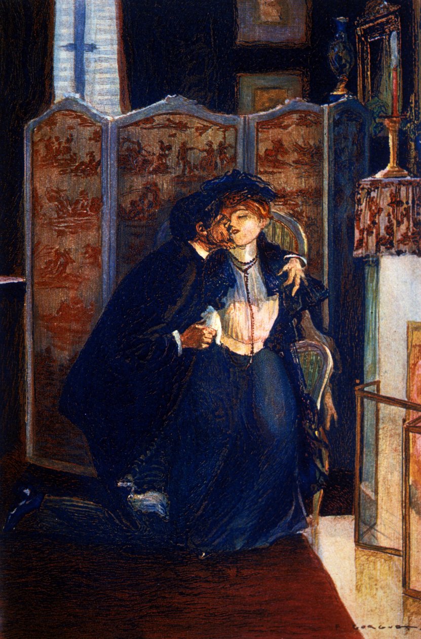 Den röda liljan av Anatole France (1844 - 1924) av Auguste Francois Gorguet