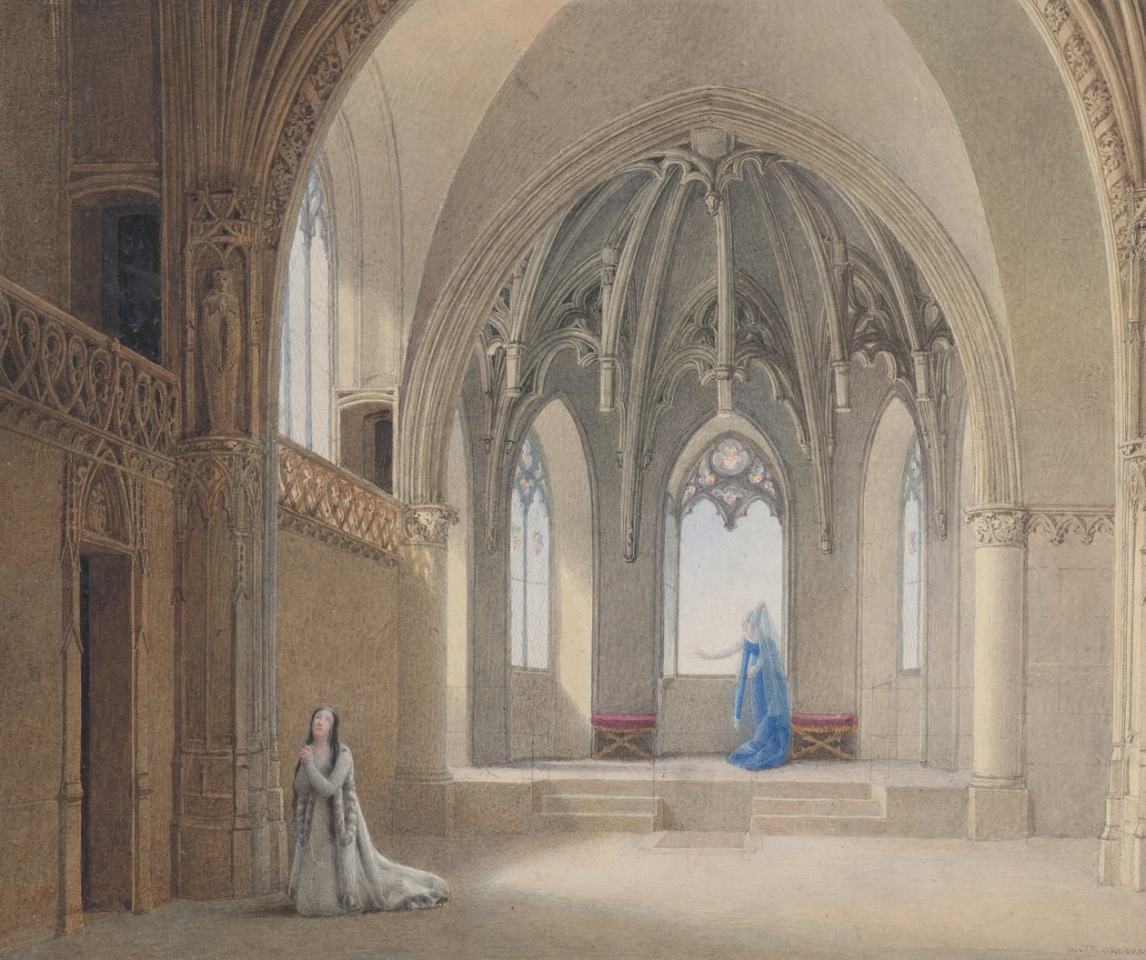Anne, min syster Anne, ser du ingenting komma, 1817. av Auguste Garneray