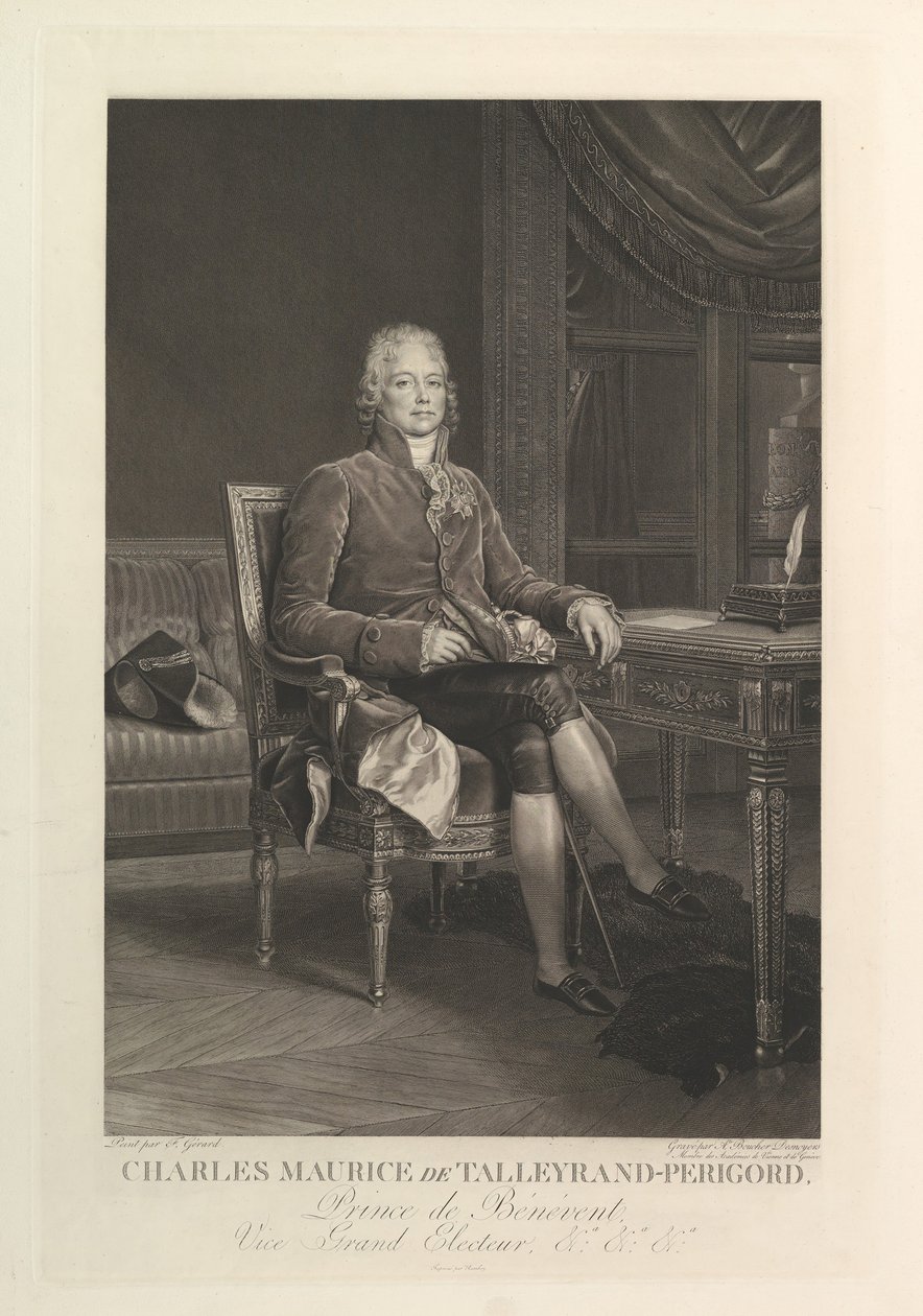 Porträtt av Charles Maurice de Talleyrand-Périgord, efter 1808. av Auguste Gaspard Louis Desnoyers