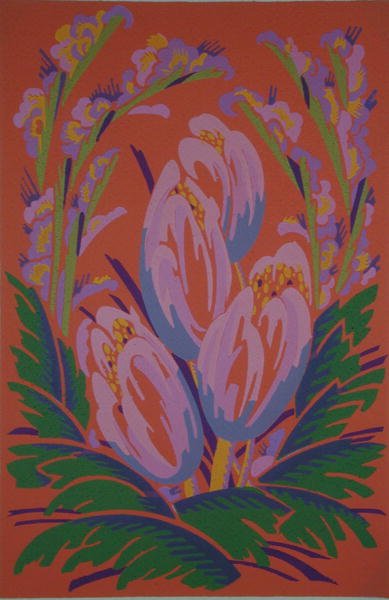 Blommönstermotiv från 
