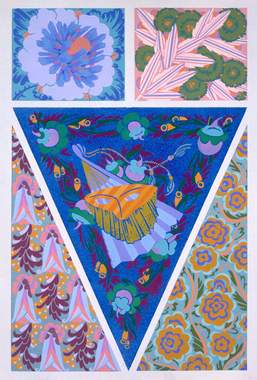Platta 3, från "Forms and Colours", ca 1930 av Auguste H. Thomas