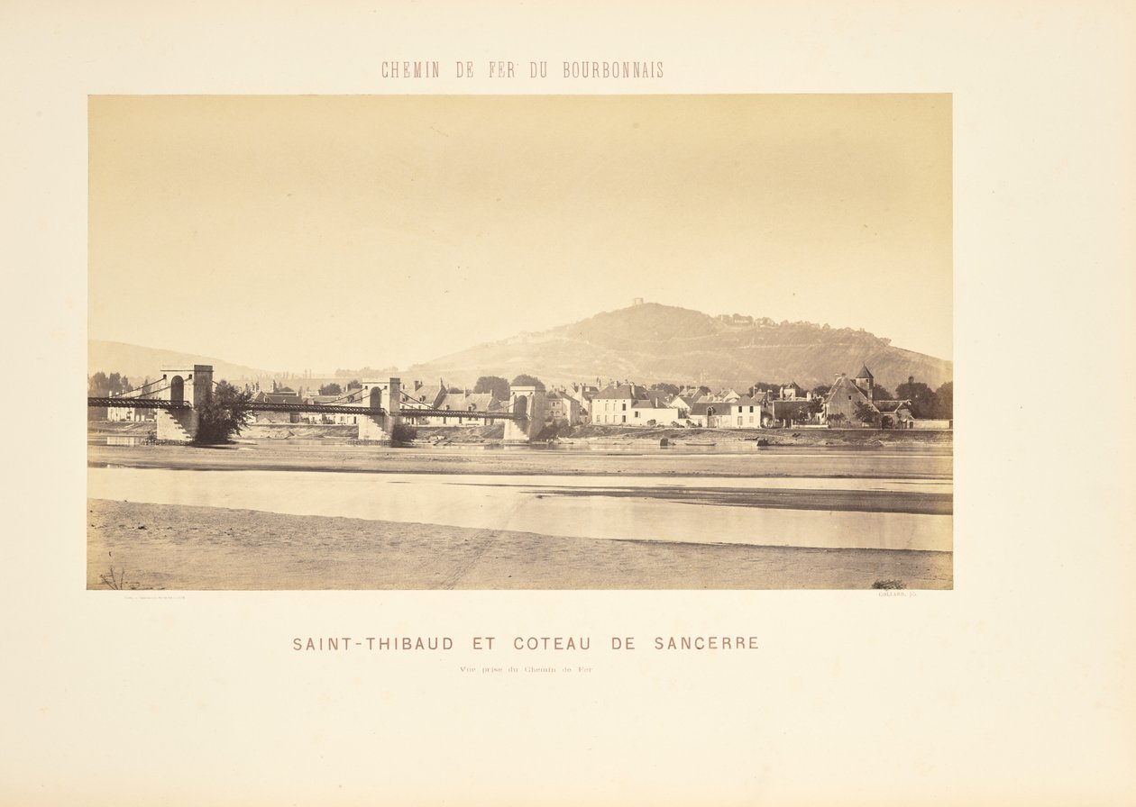 Saint-Thibaud och Coteau de Sancerre, utsikt från Chemin der Fer av Auguste Hippolyte Collard