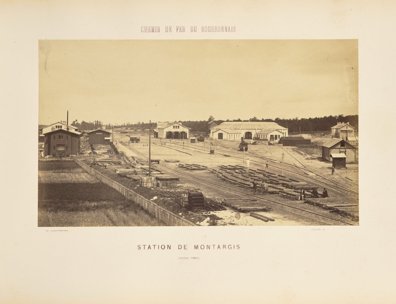 Montargis station av Auguste Hippolyte Collard