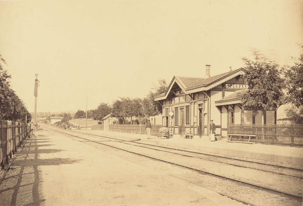 Saint-Jodard station av Auguste Hippolyte Collard