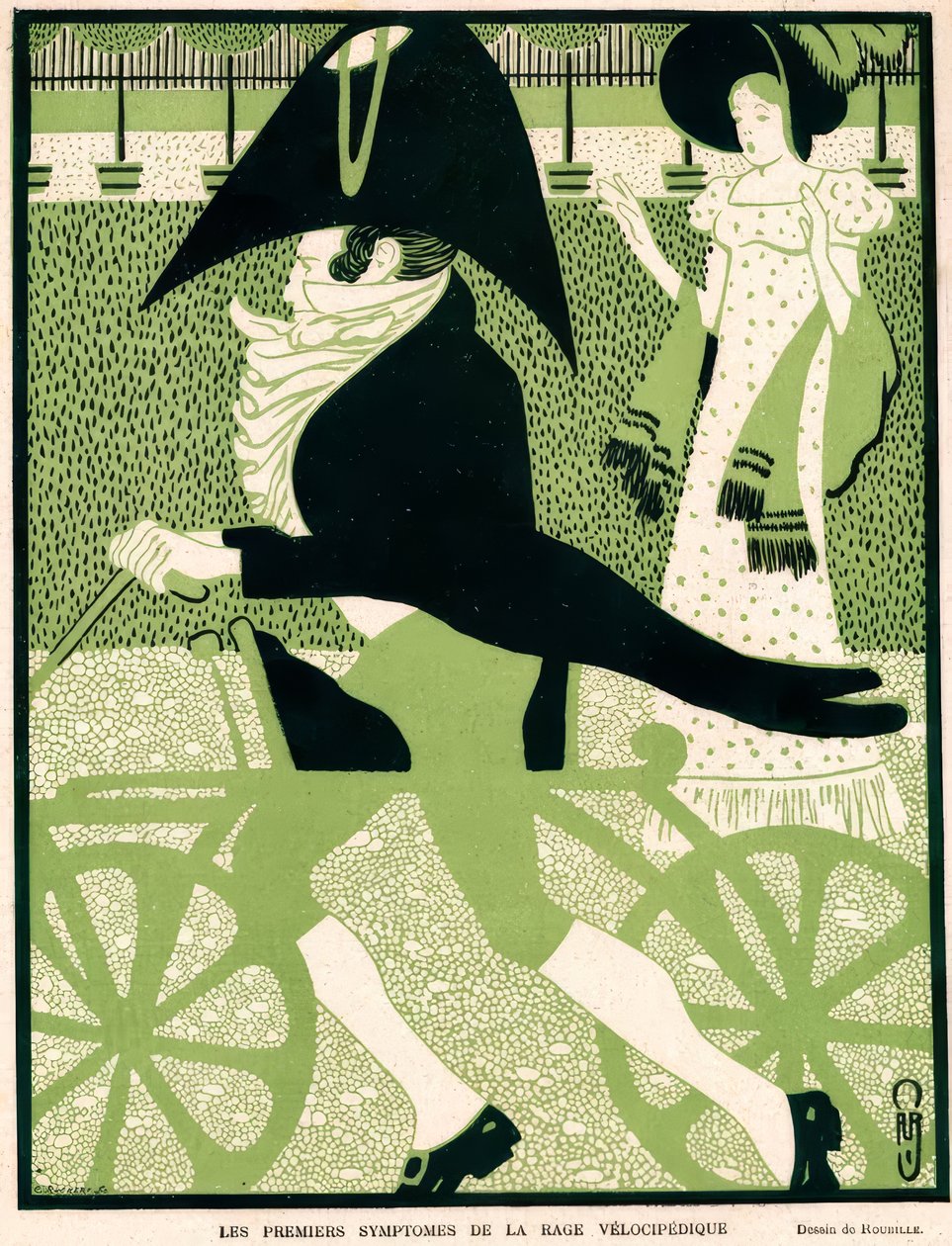 De första symptomen på cykelraseri av Auguste Jean Baptiste Roubille