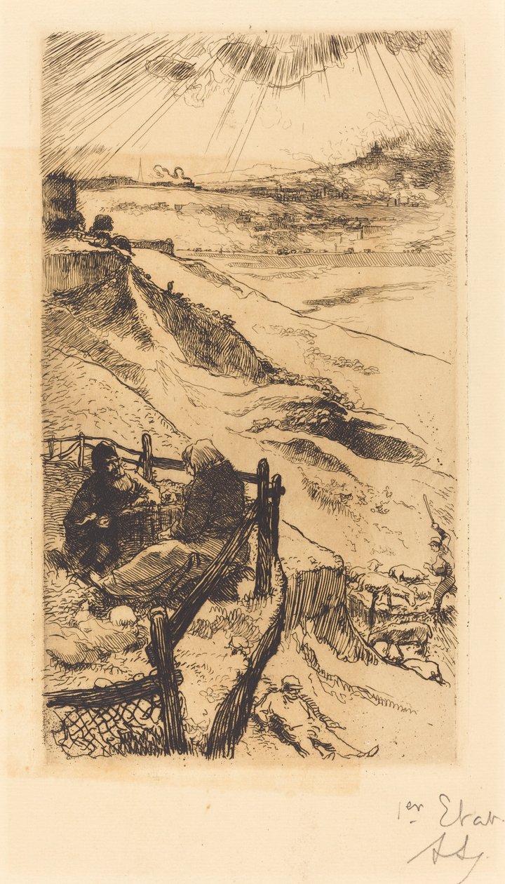 American Quarries, nära Paris av Auguste Lepere