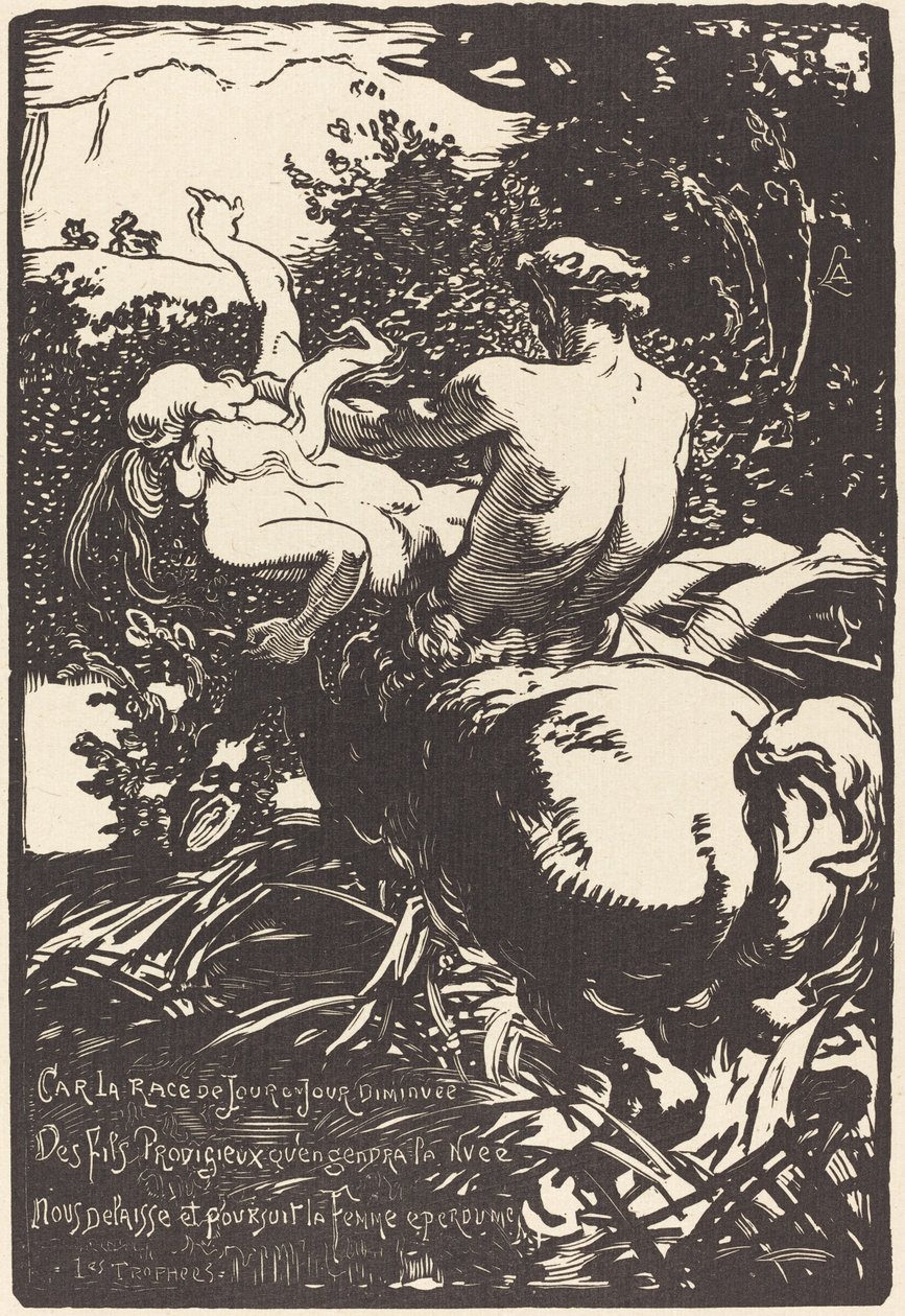 Kentaur Kentauren, 1896. av Auguste Lepere