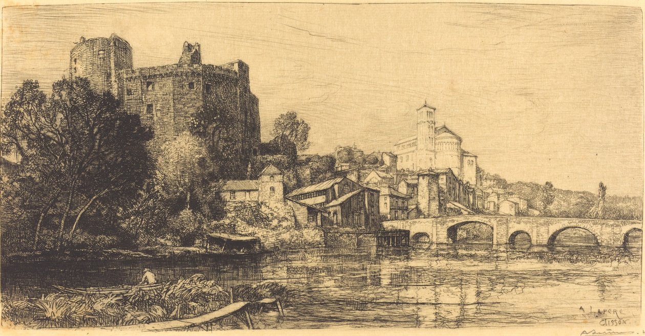 Clisson (Neder Loire) av Auguste Lepere