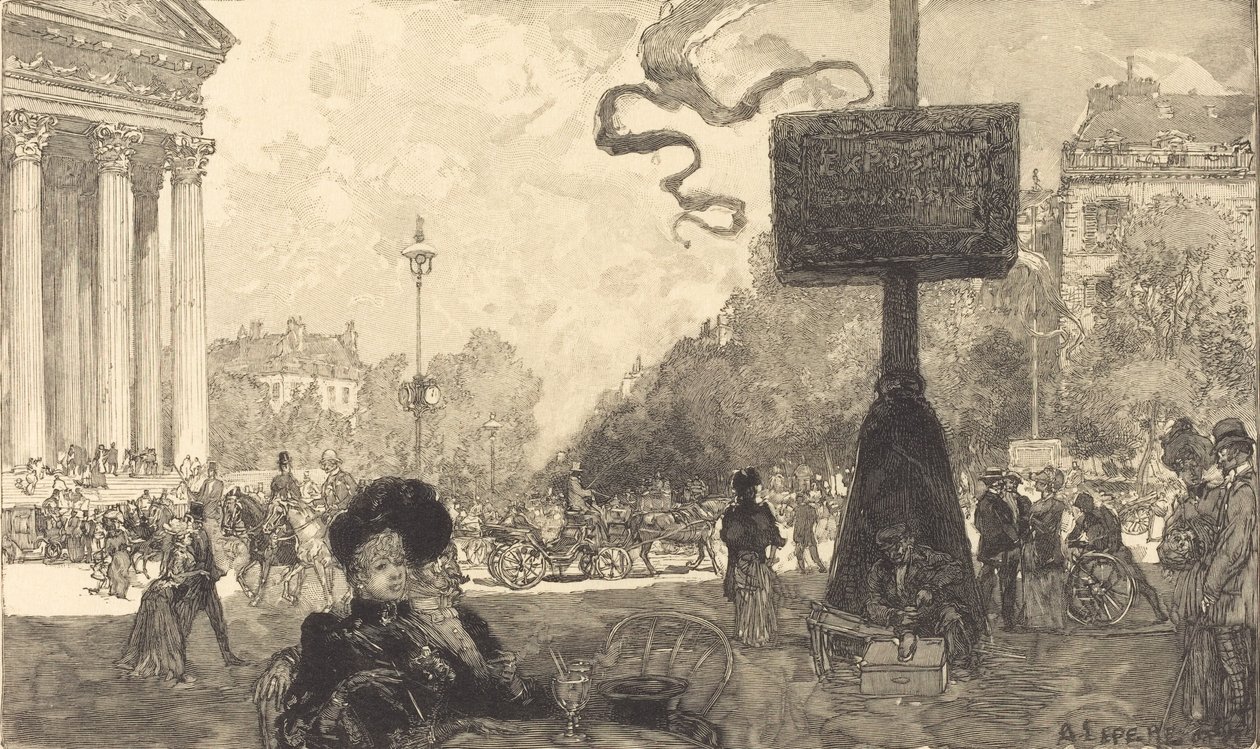 Hörn av Rue Royale Hörn av Rue Royale, 1890. av Auguste Lepere