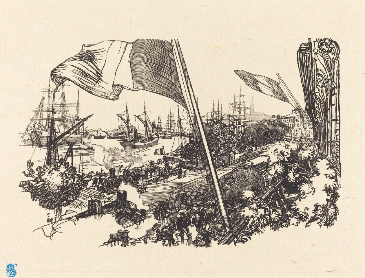 Dedikationssida av Auguste Lepere