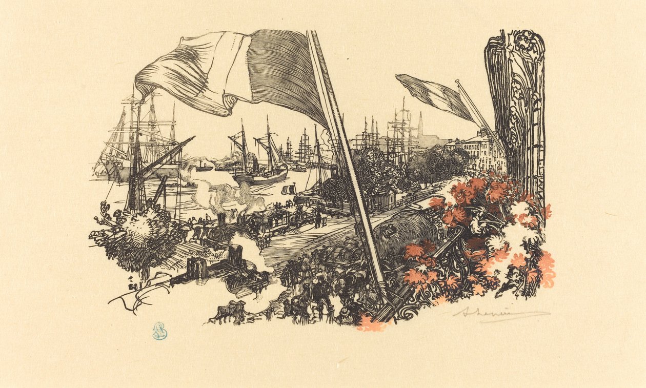 Dedikationssida av Auguste Lepere