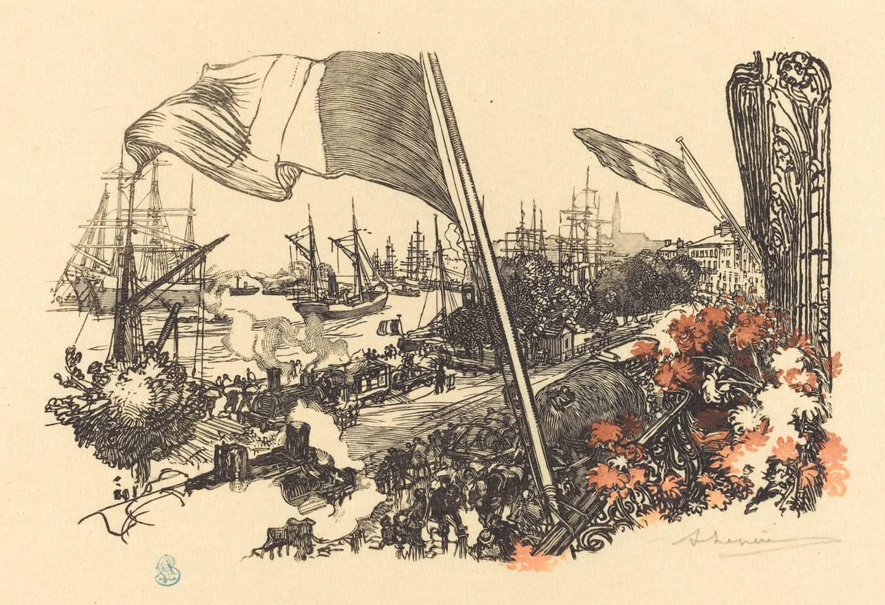 Dedikationssida, utgiven 1900. av Auguste Lepere