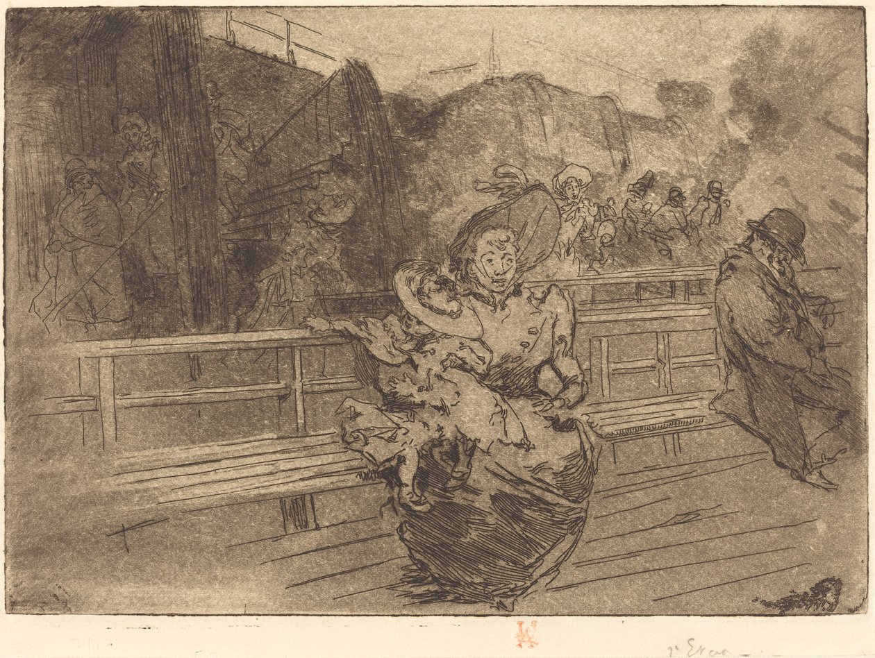 Avgång till Greenwich (Depart pour Greenwich) av Auguste Lepere