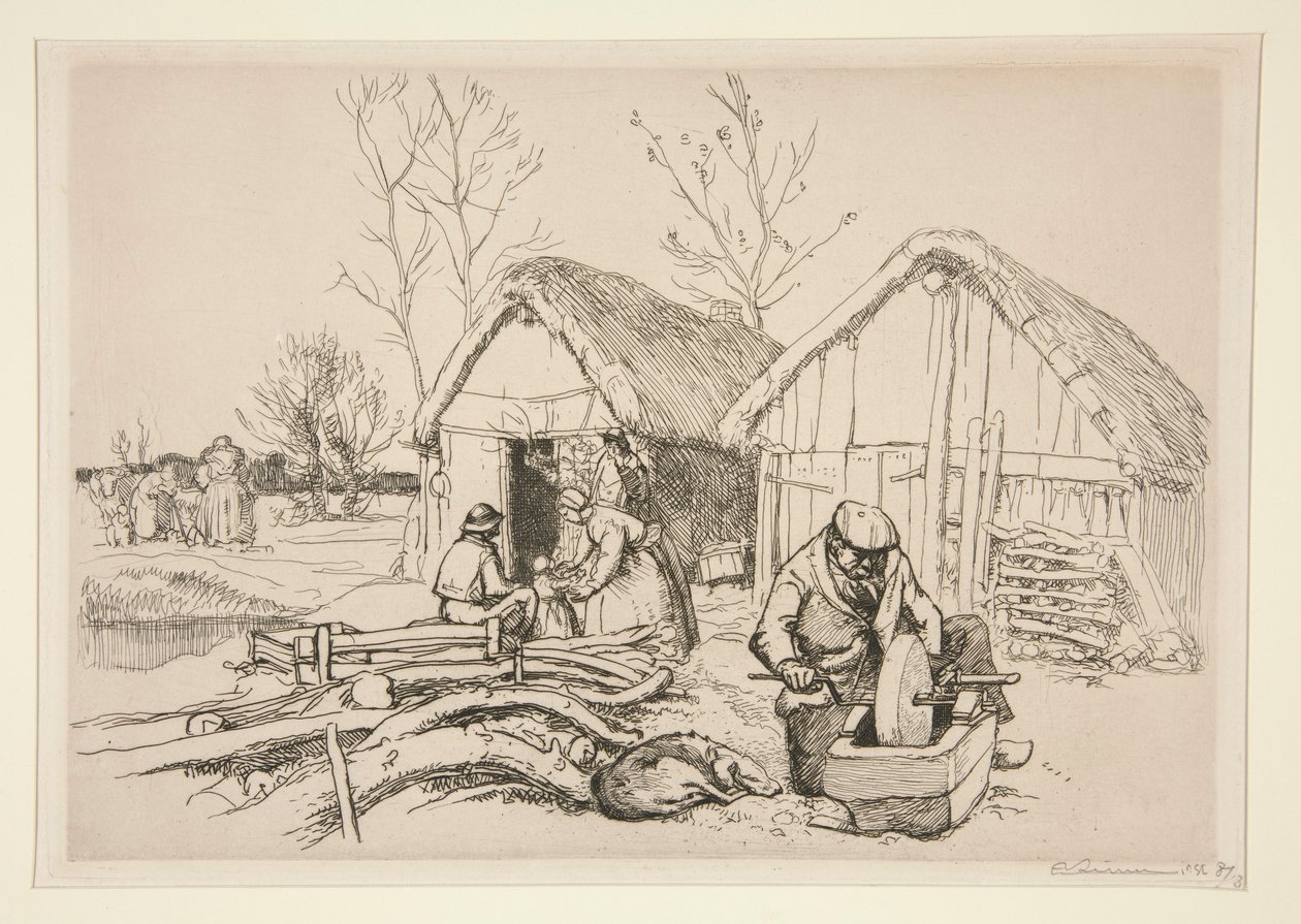 Vedhuggarens hus (Vend?e) (Svedhuggaren av Auguste Lepere