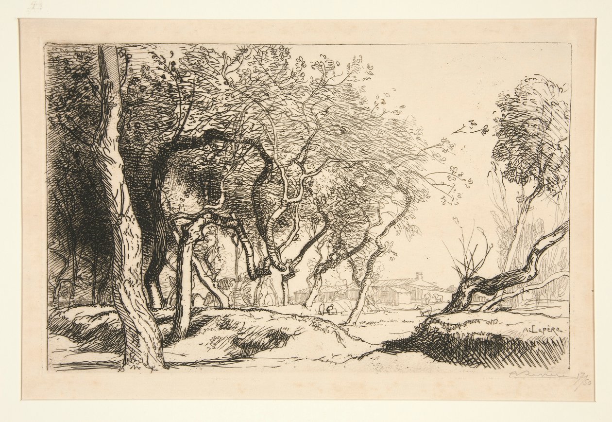 Vridna träd (Saint-Jean-de-Monts) av Auguste Lepere