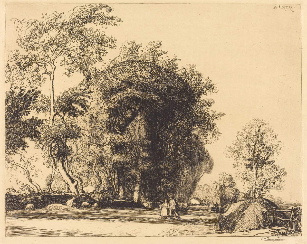 Stig från St.-Gilles, St.-Jean-de-Monts av Auguste Lepere