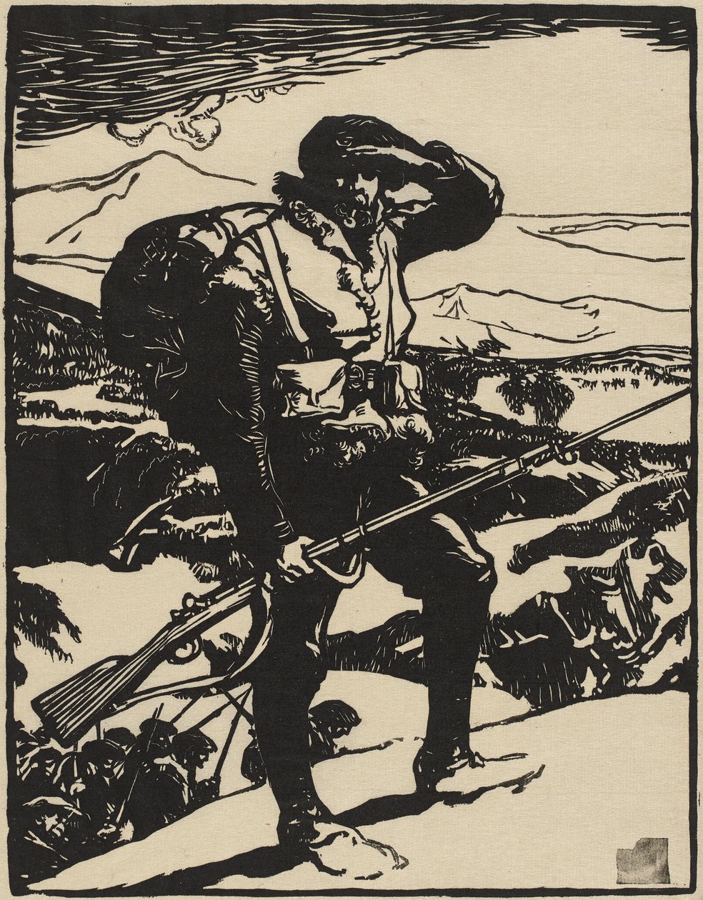 Tittar på Rhenslätten av Auguste Lepere