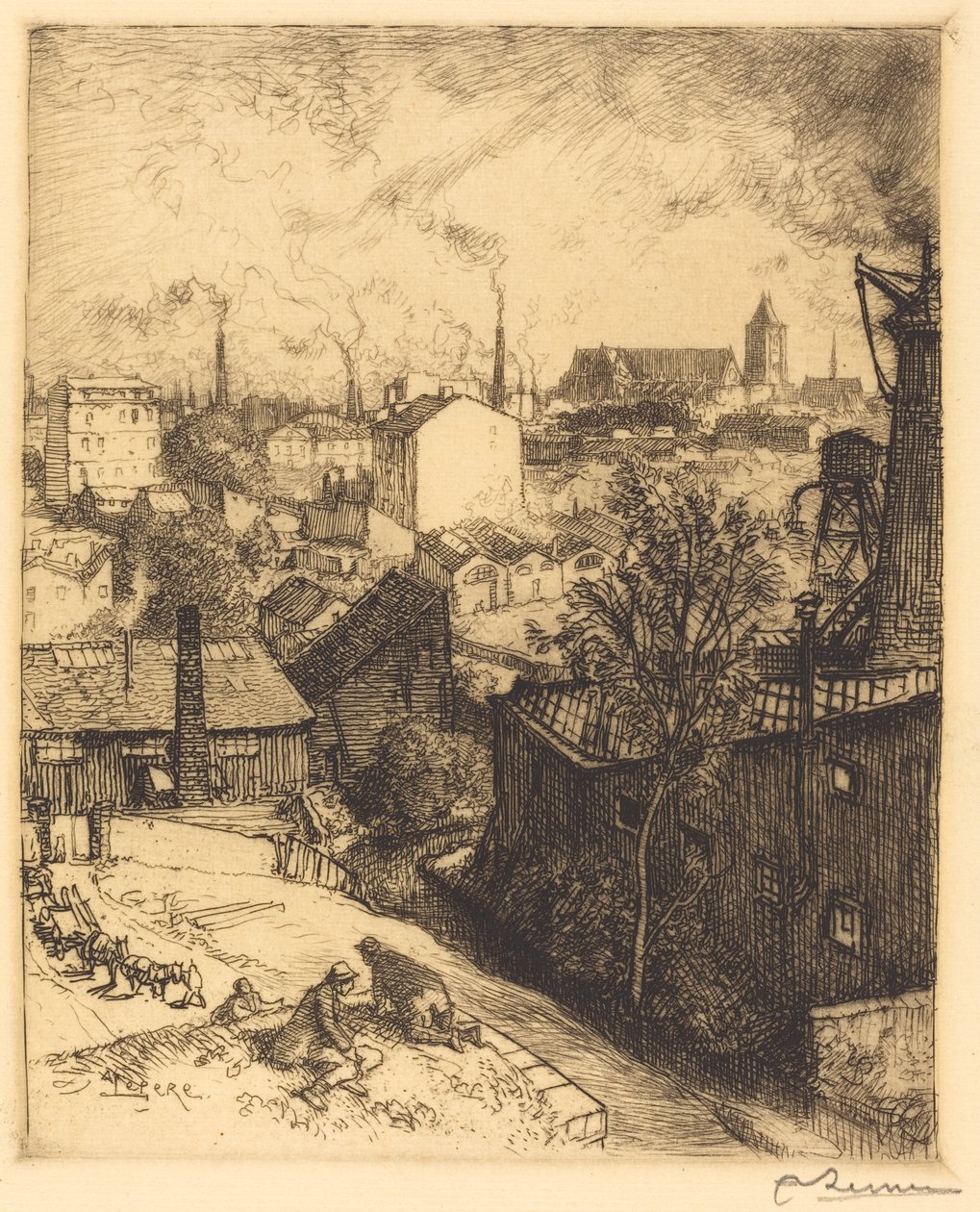 Souvenir från St. Denis av Auguste Lepere
