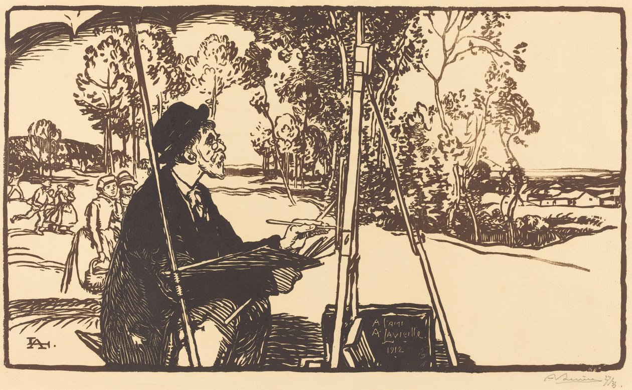 Landskapskonstnären av Auguste Lepere