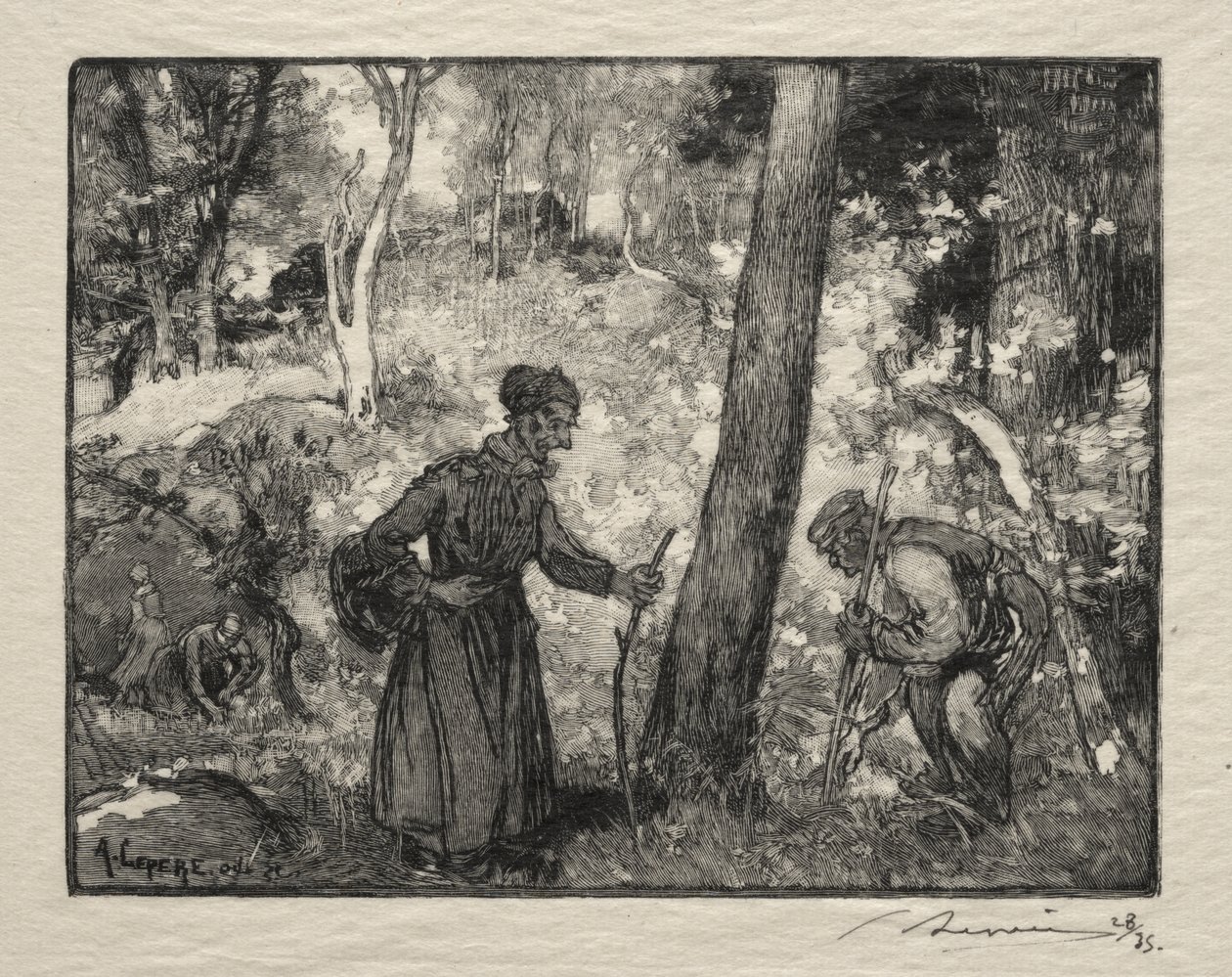 På Bernard Rock av Auguste Louis Lepère