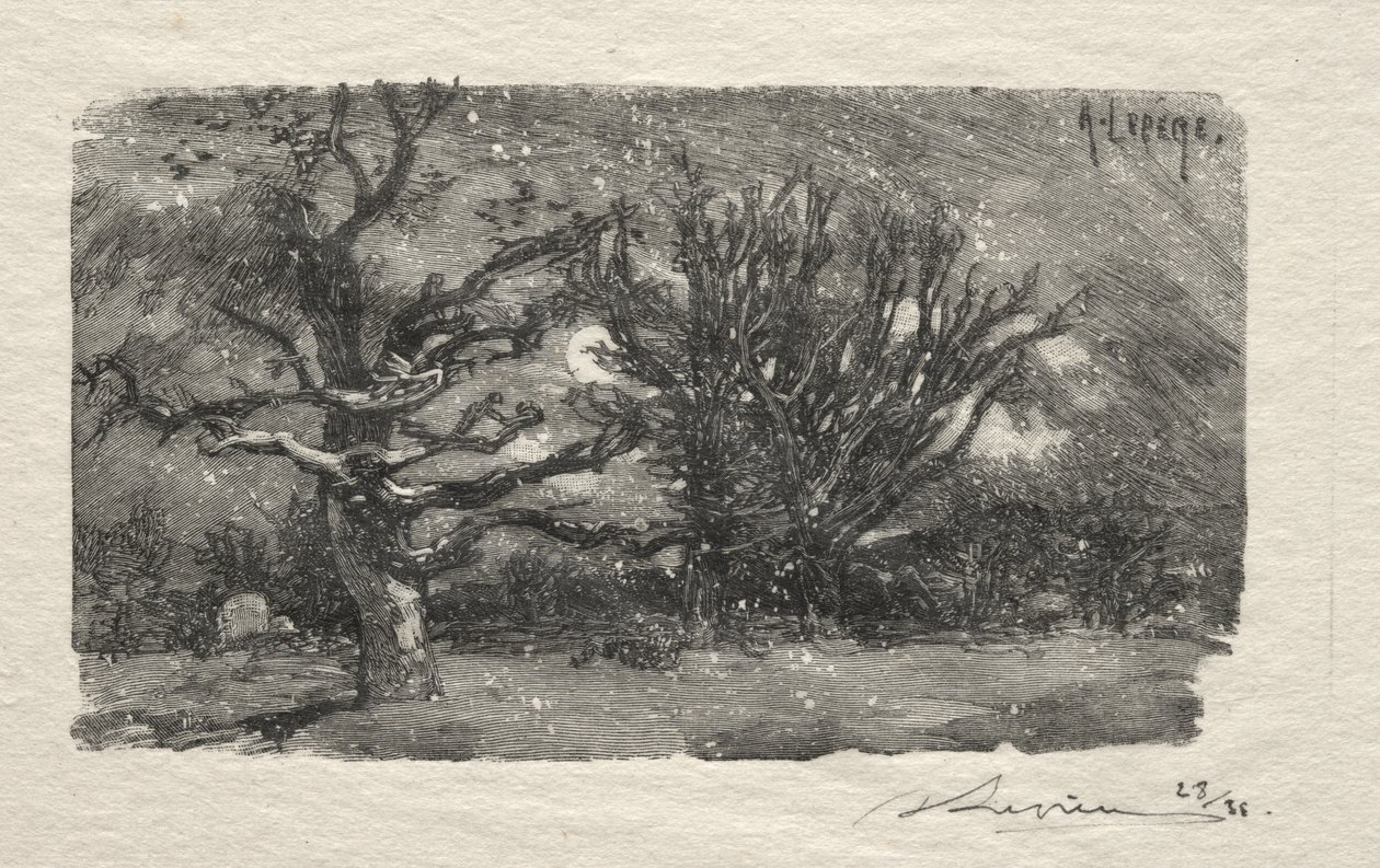 I Lantaras sovsal av Auguste Louis Lepère