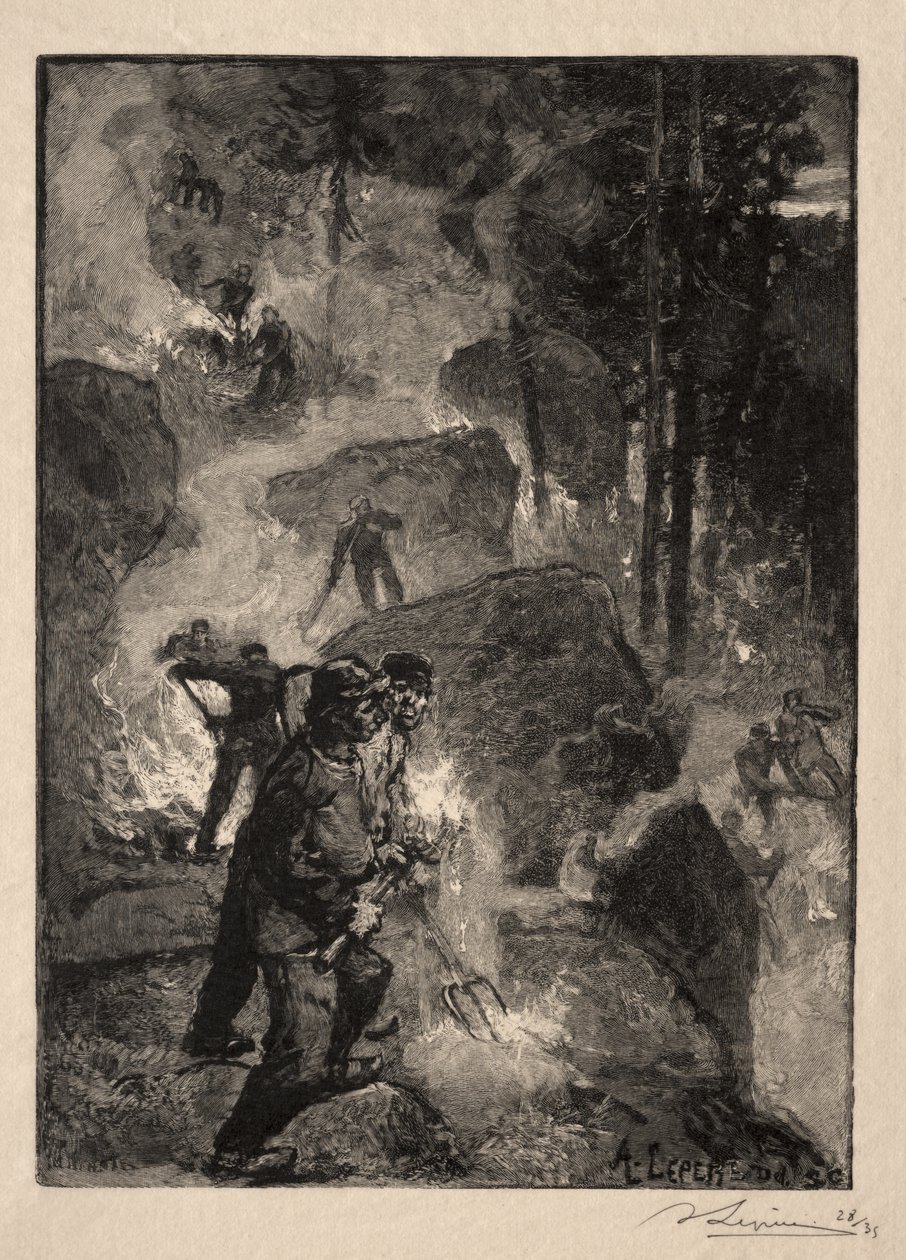 Ormbunksbrännare av Auguste Louis Lepère