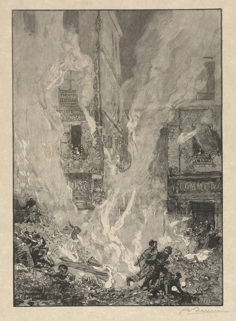[City Fire] av Auguste Louis Lepère