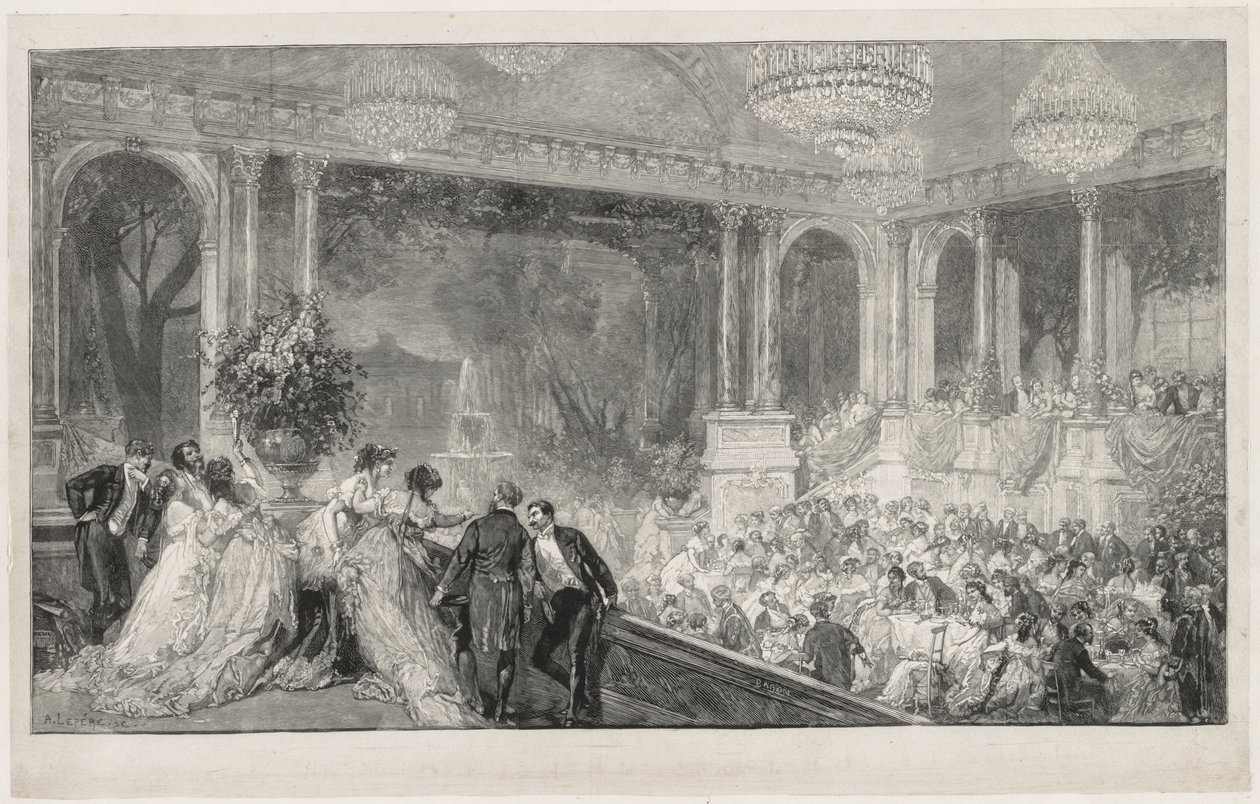 Festival på Tuilerierna av Auguste Louis Lepère