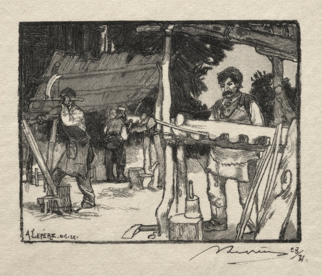 Lamellmakaren av Auguste Louis Lepère