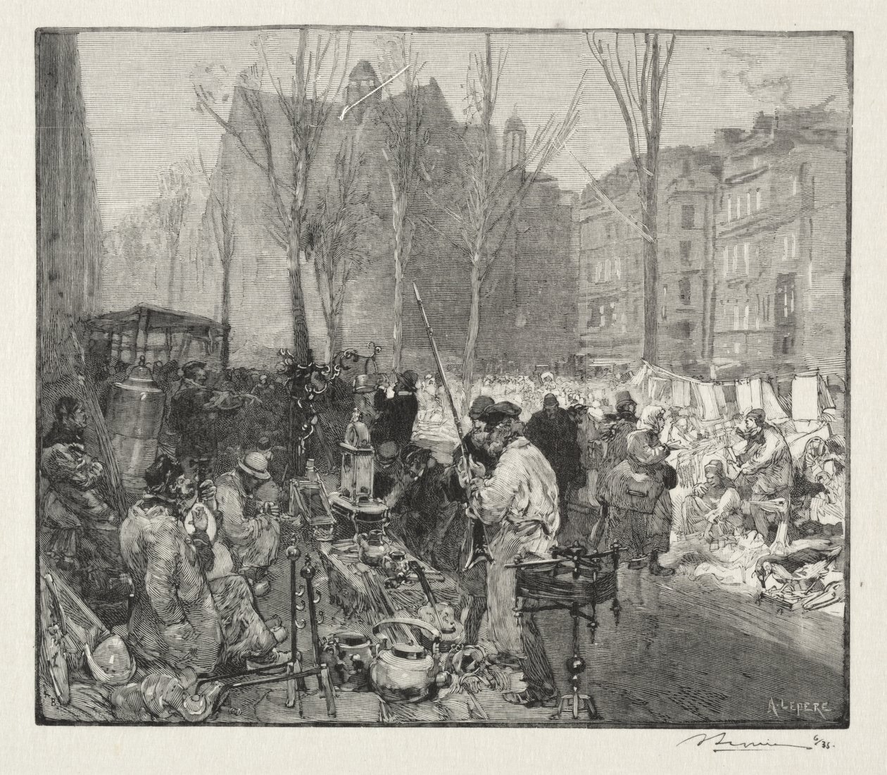 Skrotmarknad av Auguste Louis Lepère
