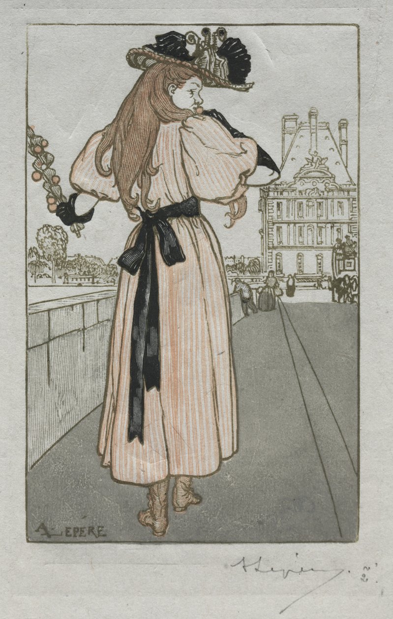Parisalmanackan, 1897: Vår av Auguste Louis Lepère